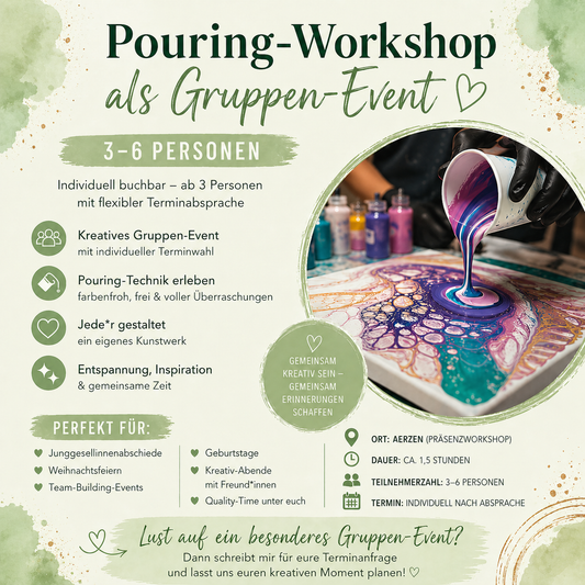 Kreativ Workshop - Malen mit der Pouring-Technik